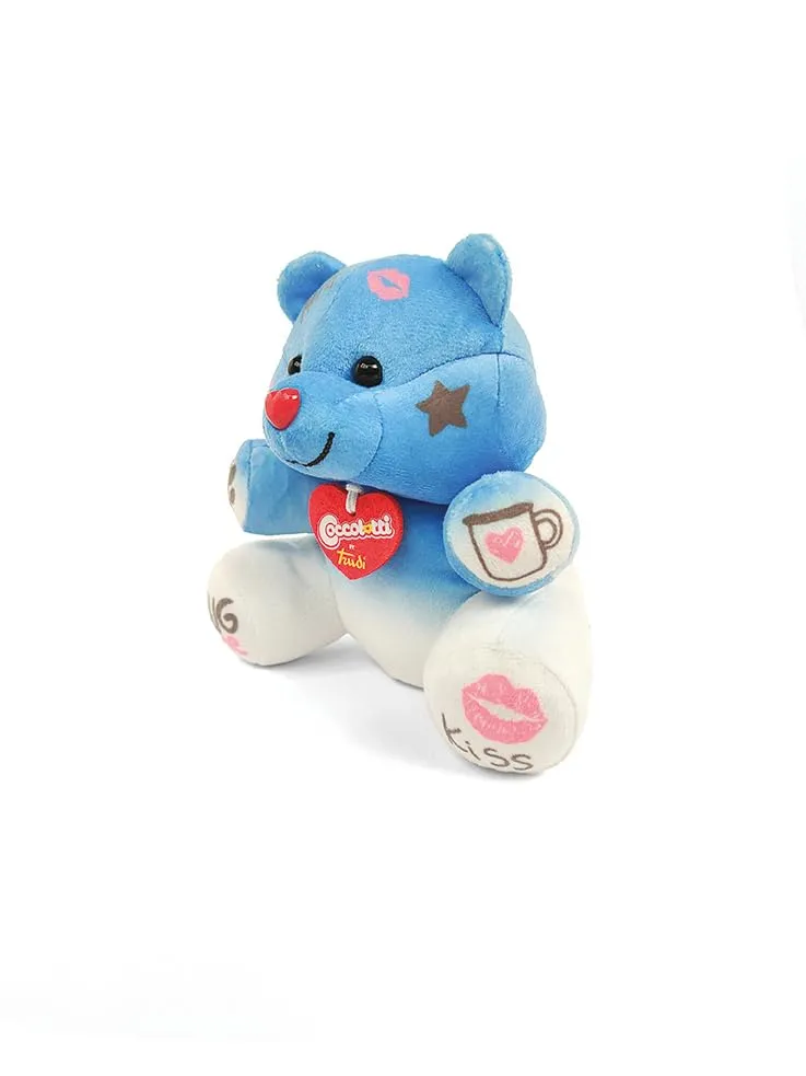Trudi Coccolotti 25041 peluche ours bleu Sky voix 15 cm