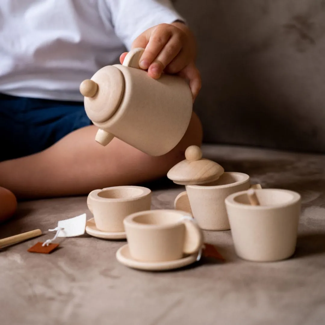 PlanToys Tea Set dinette thé bois 11 pièces