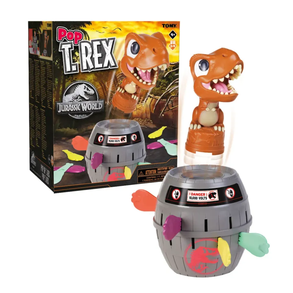 Tomy Pop T-Rex jeu société dinosaure 2-4 joueurs 4 ans