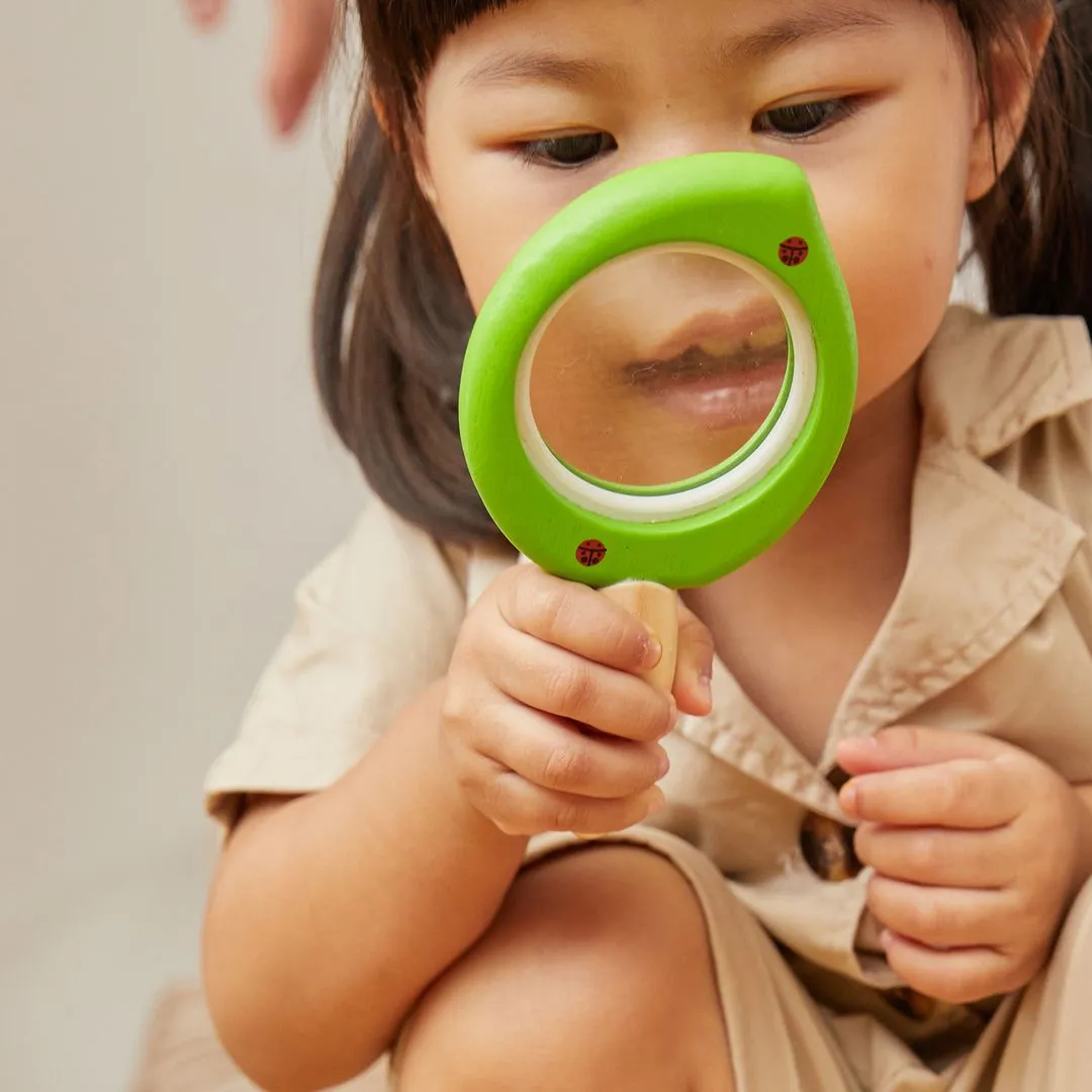 PlanToys Leaf Magnifier loupe enfant en bois dès 18 mois