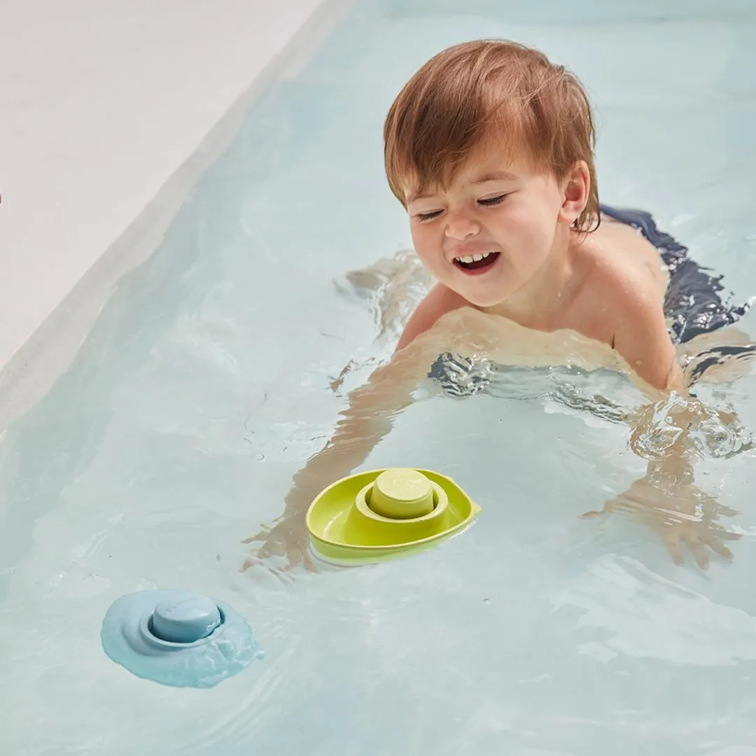 PlanToys Convertible Boat bateau de bain vert pastel