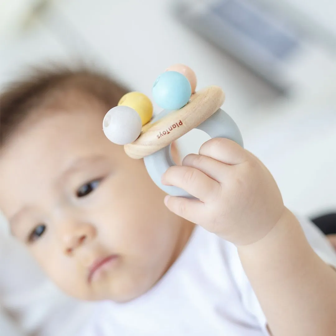 PlanToys Bell Rattle hochet bébé bois 0-6 mois