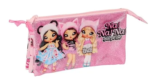 Na Na Na Surprise Fabulous trousse triple rose 22 cm