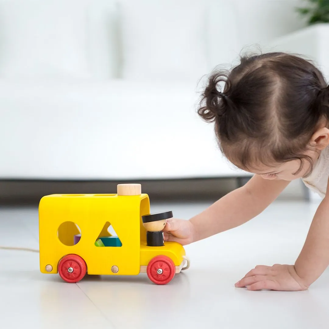 PlanToys Sorting Bus bus trieur bois 12 mois