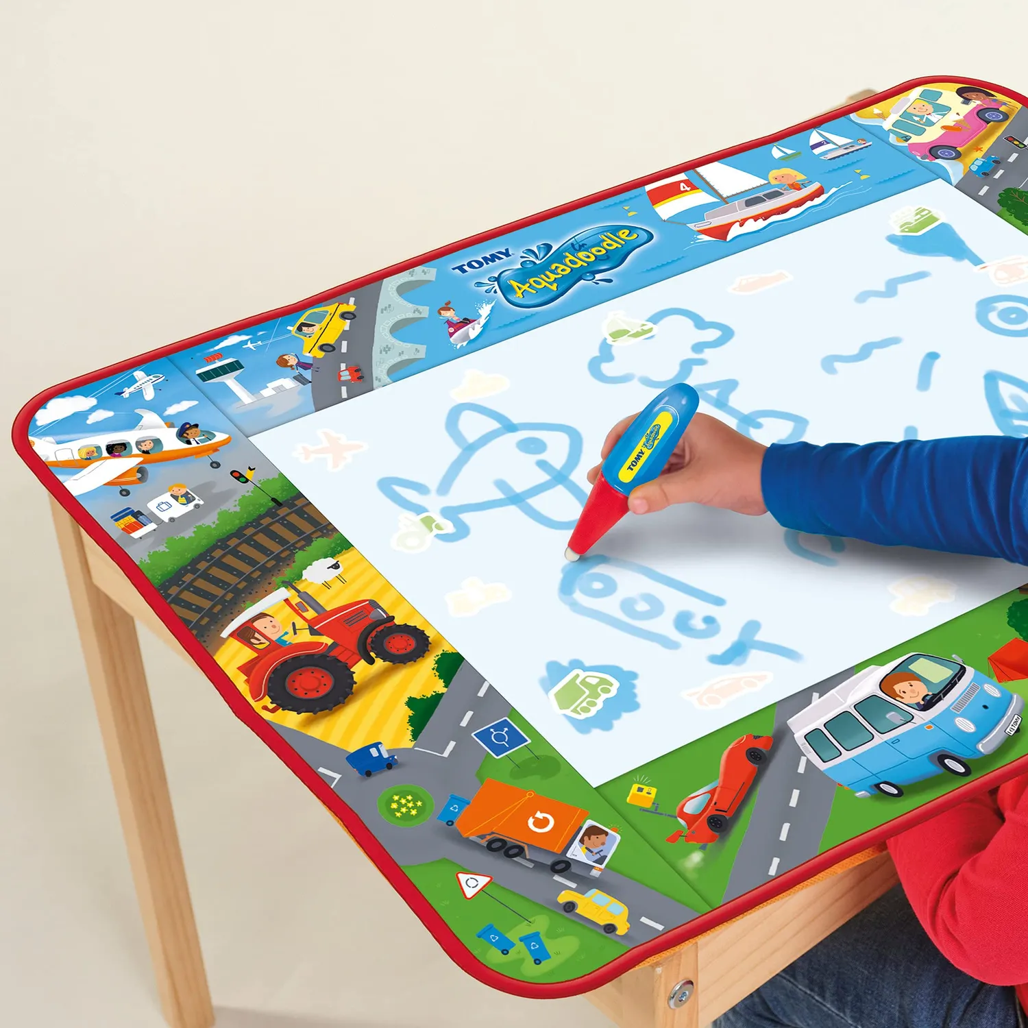 Tomy AquaDoodle tapis dessin eau véhicules 75x55 cm