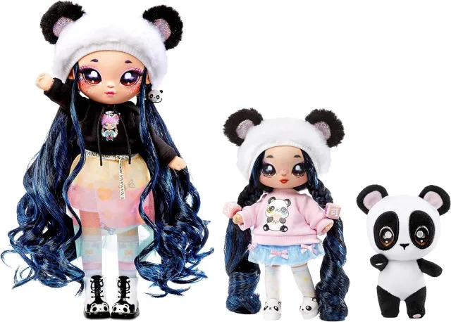 Na Na Na Surprise Family Panda poupées 3 pièces Winnie