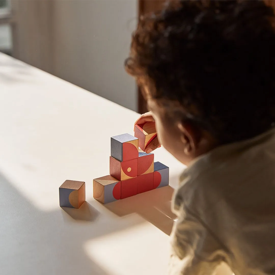 PlanToys Geo Pattern Cubes cubes motifs géométriques 3 ans