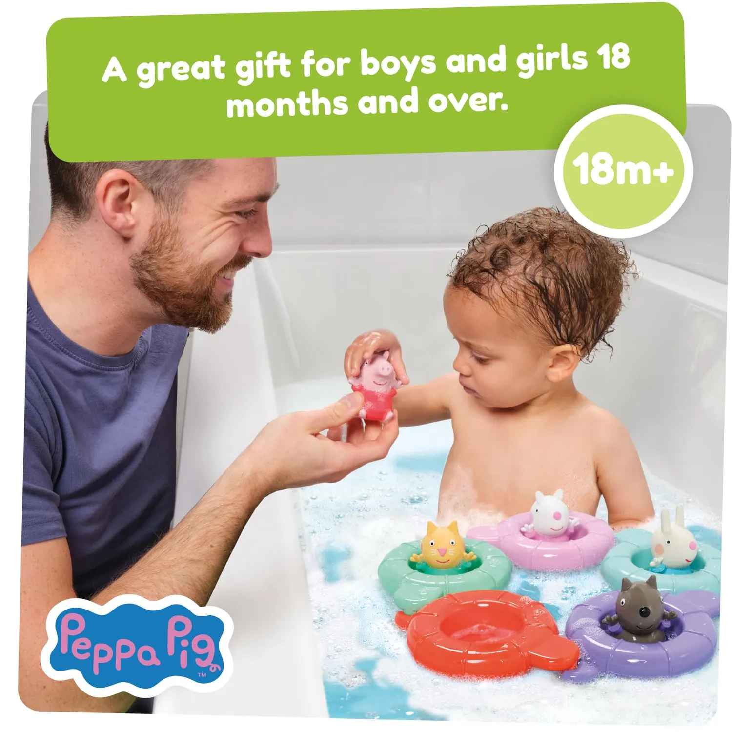 Tomy Toomies Pool Party Peppa jouet de bain 5 figurines