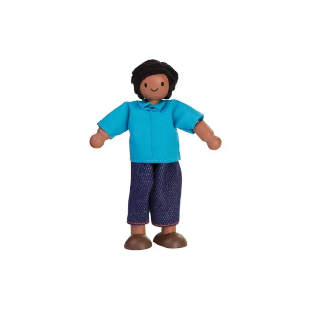 PlanToys Dad Figurine maison poupée peau mate