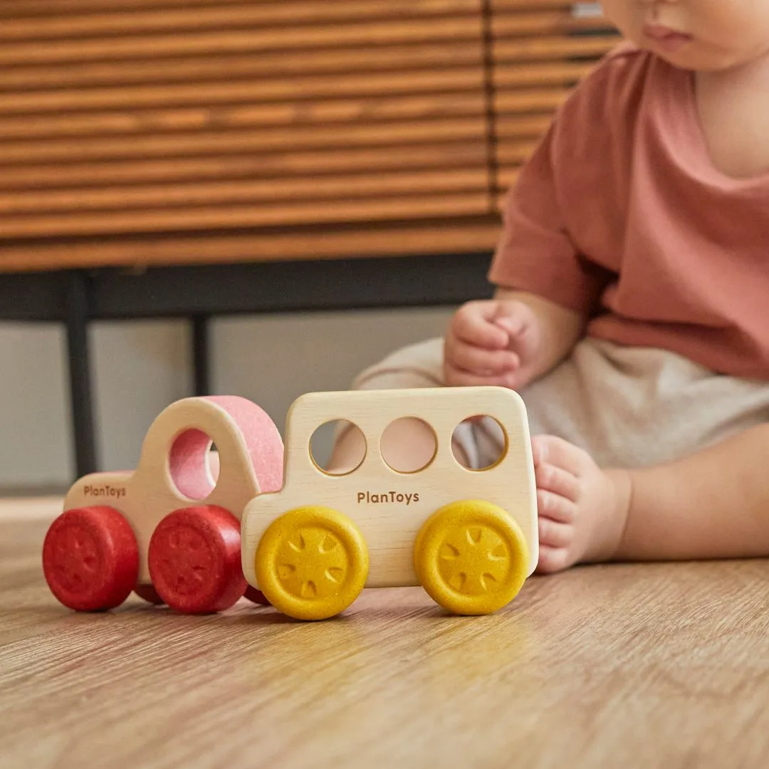 PlanToys Timber Trail Bus petit bus bébé bois