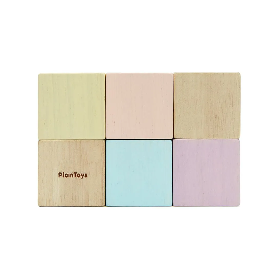 PlanToys Sensory Blocks cubes sensoriels 6 pièces dès 12 mois