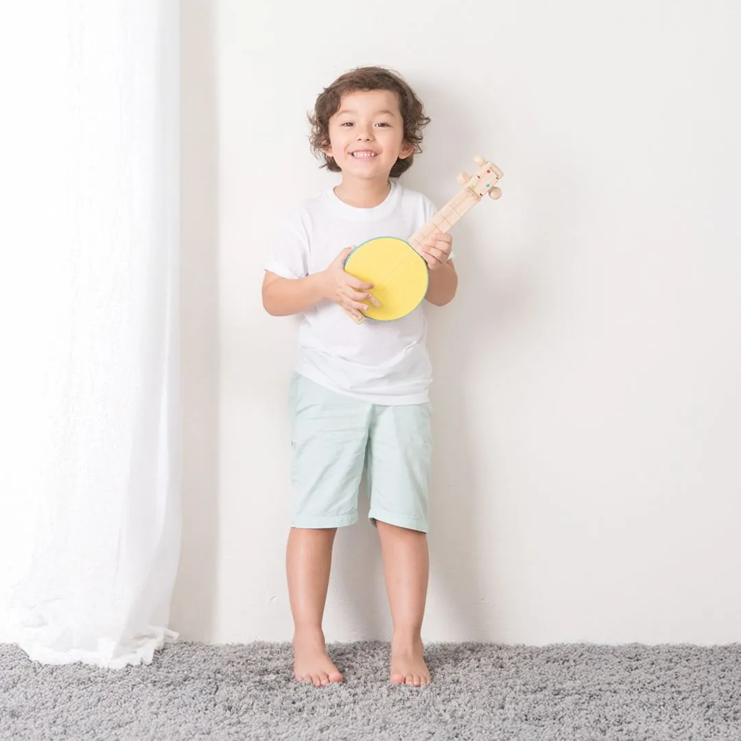 PlanToys Banjolele instrument musique bois 3 cordes