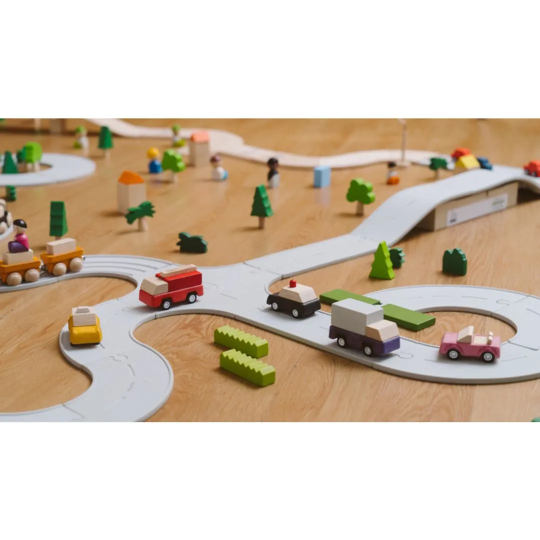 PlanToys Purple Delivery Truck camion bois violet