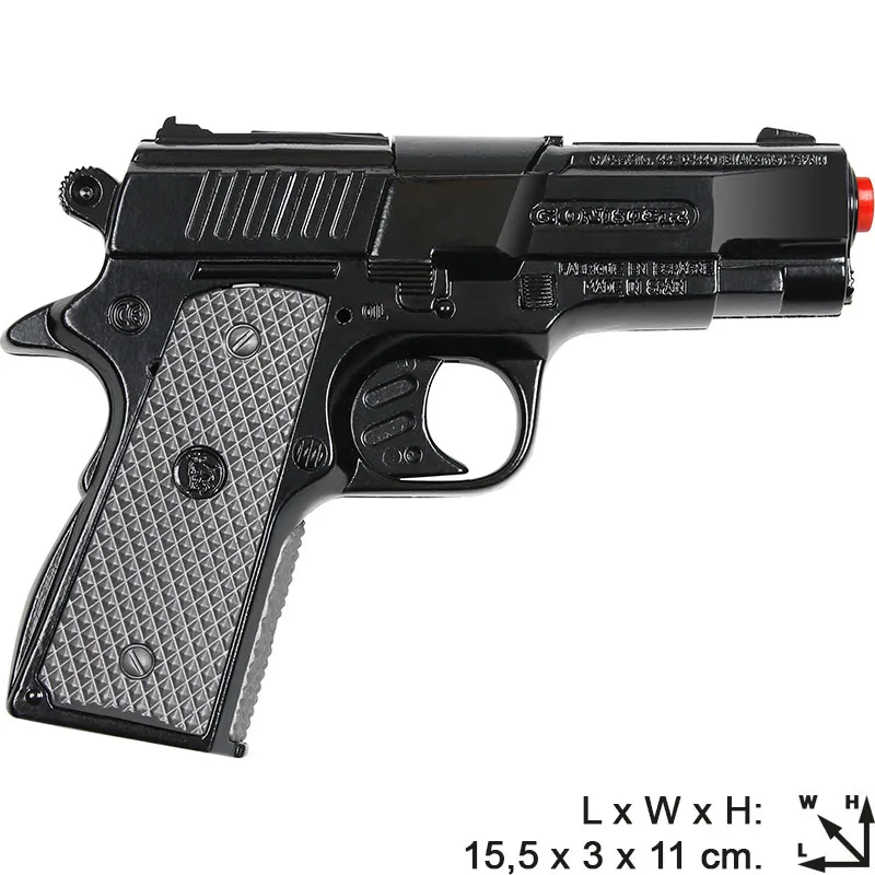 Gonher Police pistolet jouet 8 coups métal
