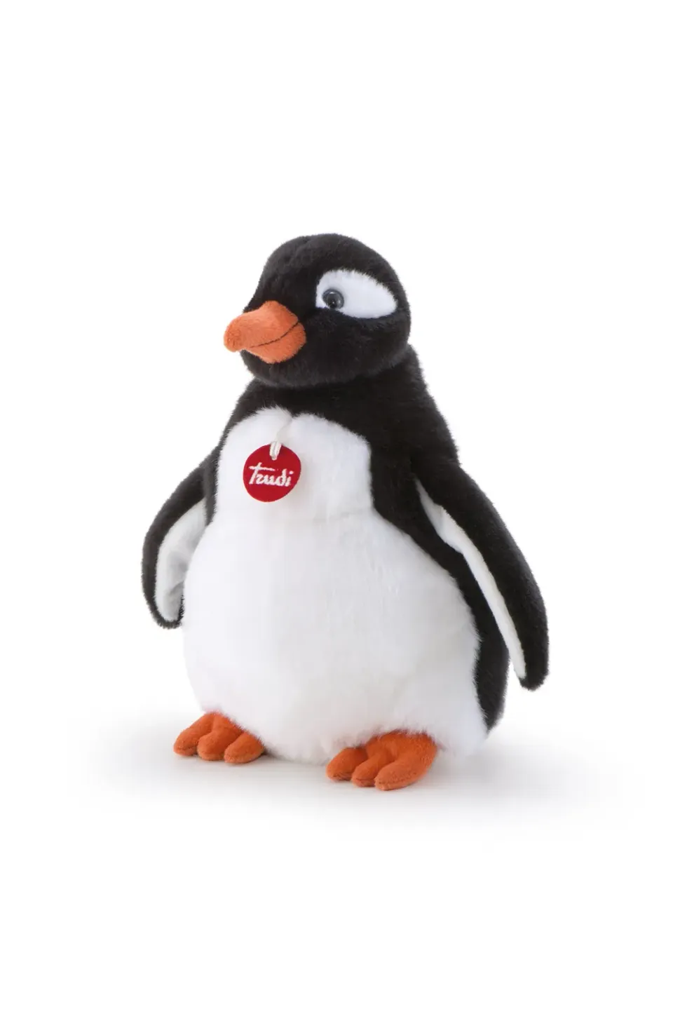 Trudi Gina manchot peluche 35 cm lavable noir blanc