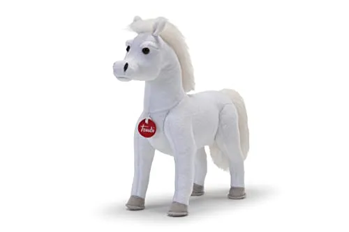 Trudi 23562 cheval blanc perle peluche M 39x41 cm