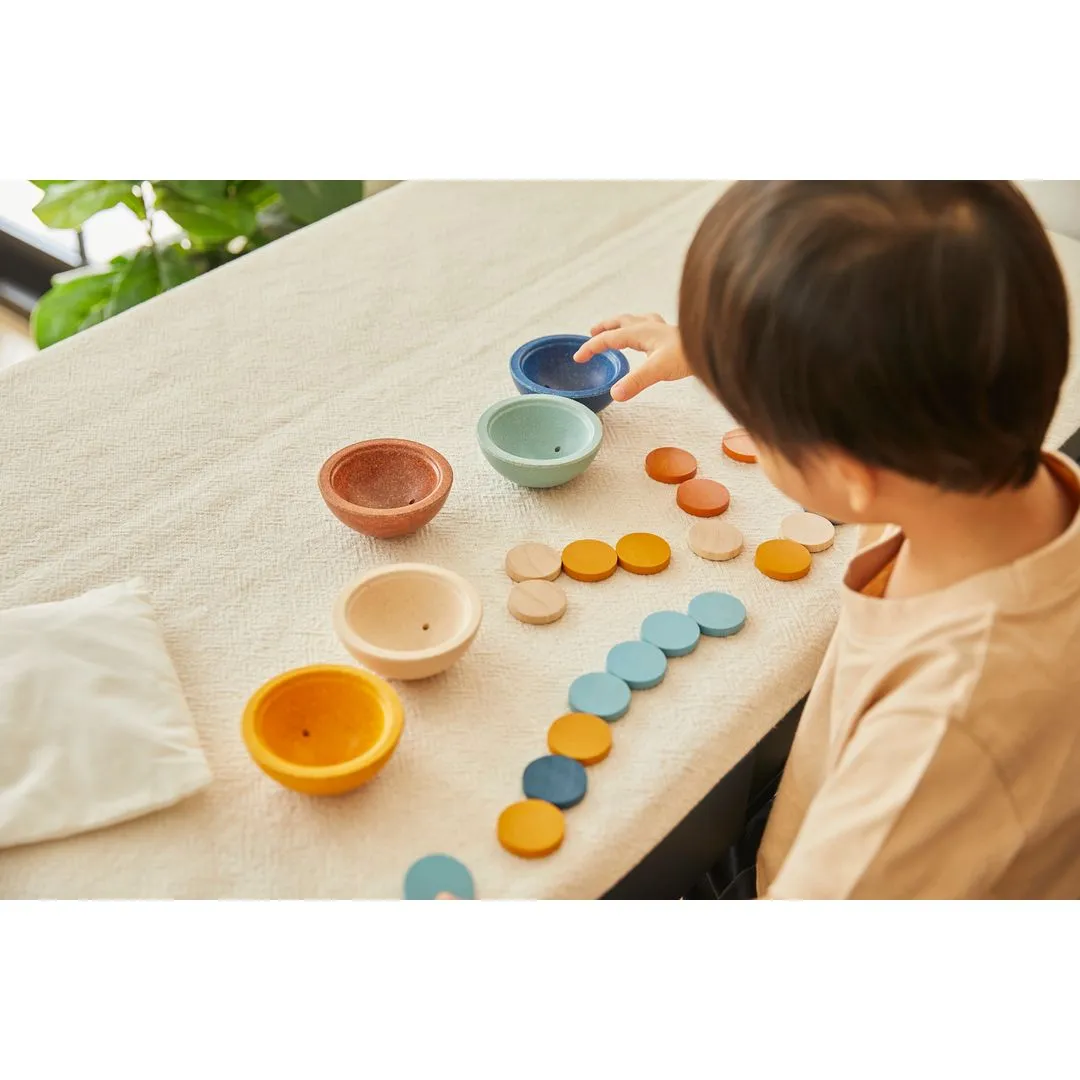 PlanToys Sort Count Cups Orchard jeu tri 18 mois