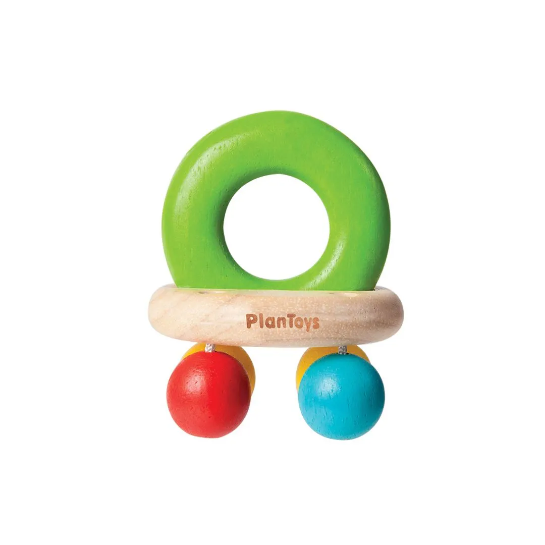PlanToys Bell Rattle hochet clochette bébé bois