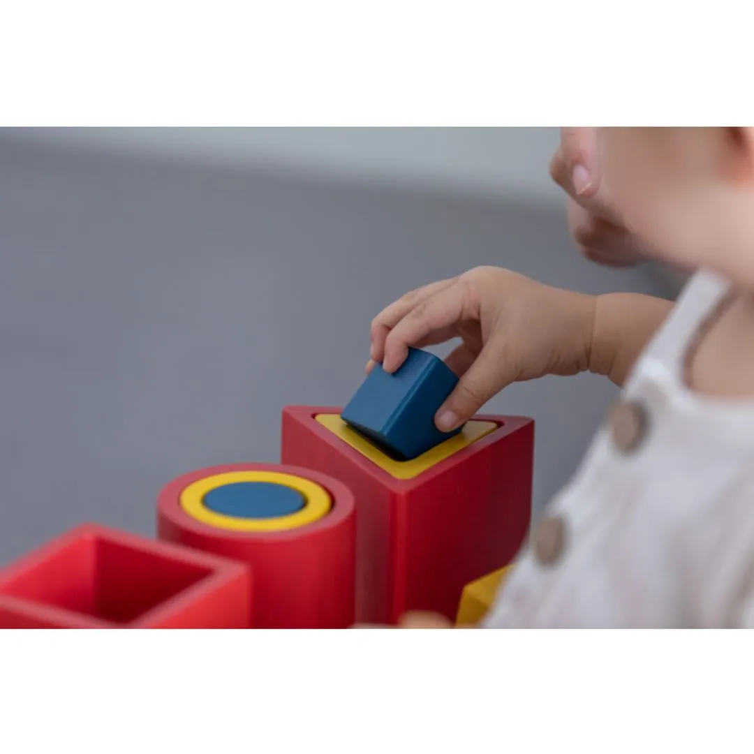 PlanToys Unit Plus Nesting Puzzle puzzle encastrable 18 mois bois