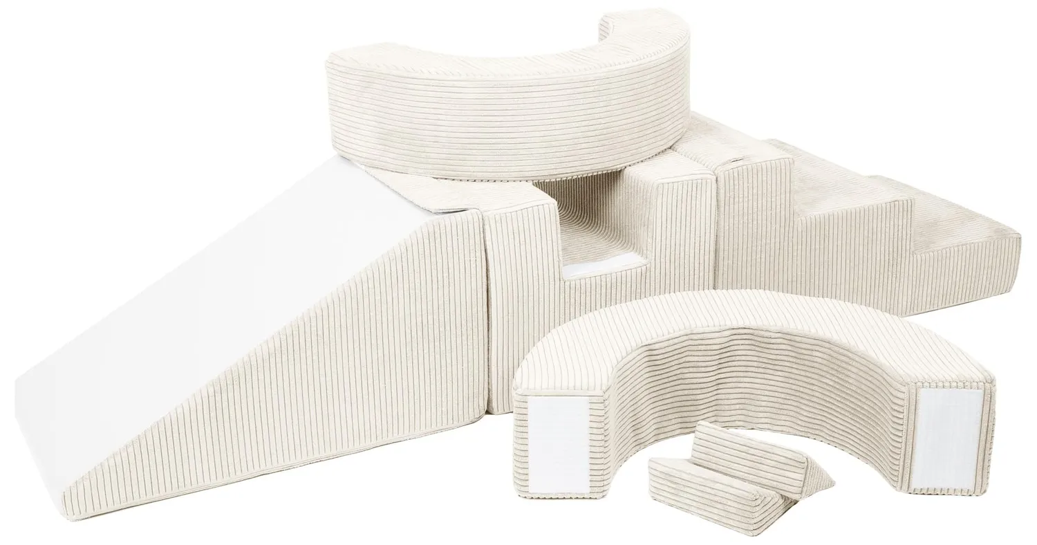 Velinda Hoop Cercle blocs mousse enfant lot 7 crème velours
