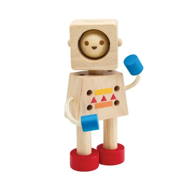 PlanToys Moodbot robot émotions bois dès 2 ans