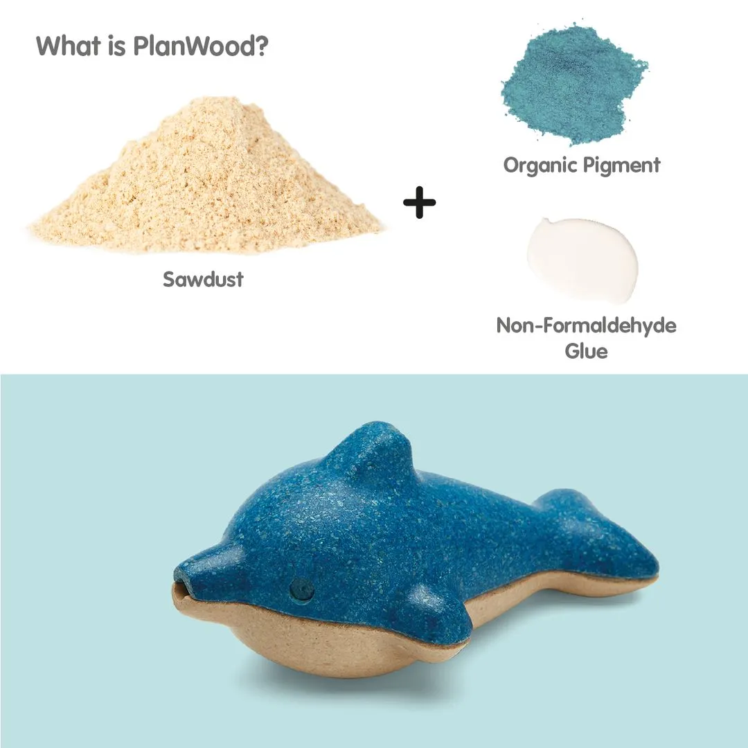 PlanToys Dolphin sifflet dauphin bois musical