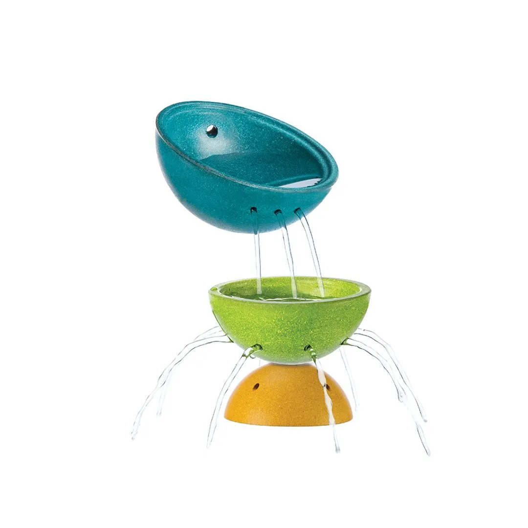 PlanToys Fountain Bowl Set jeu eau bain 3 bols