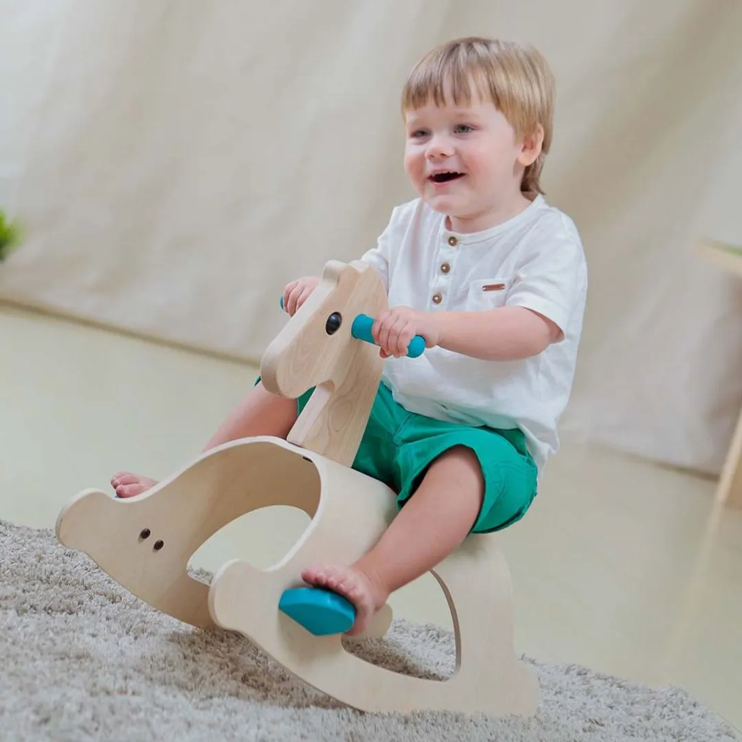 PlanToys Palomino cheval à bascule bois dès 2 ans