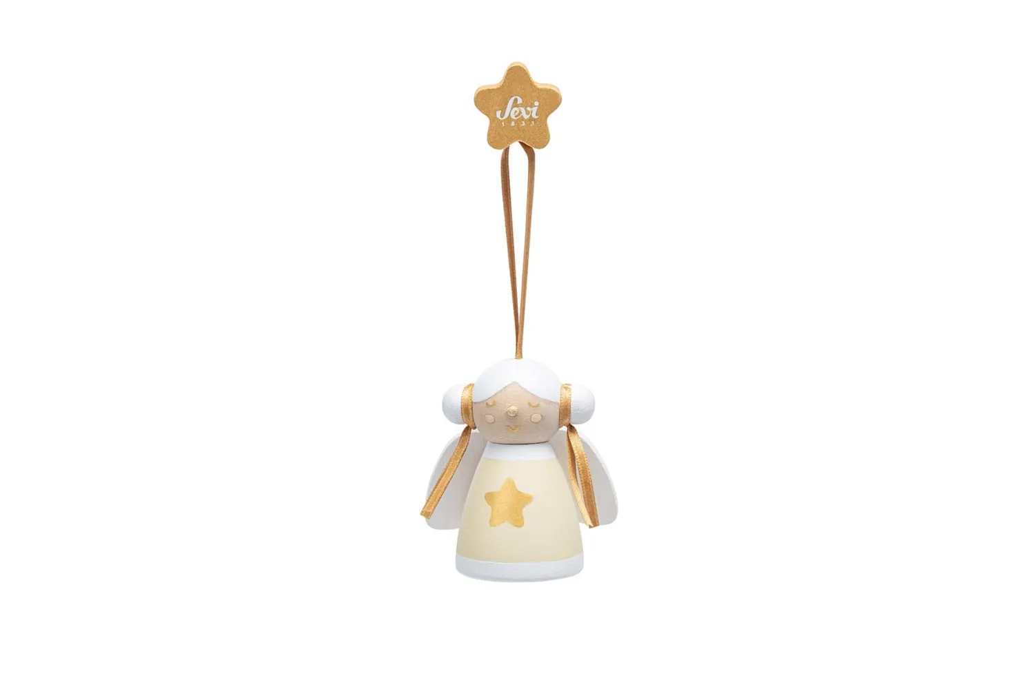 Sevi déco Noël bois blanches 3 pièces gui cœur