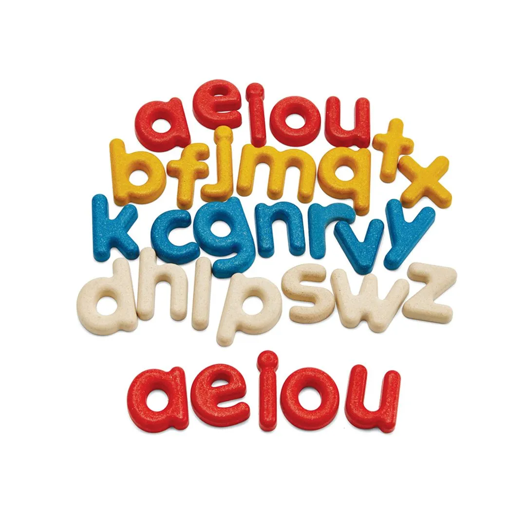 PlanToys Lower Case Alphabet lettres bois 31 pièces dès 2 ans