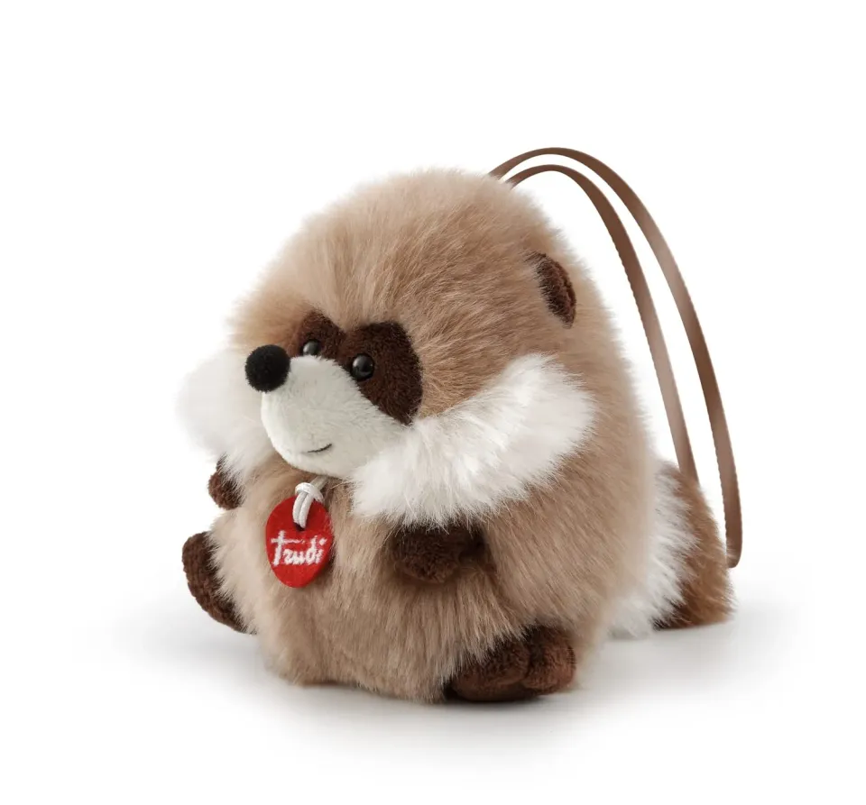 Trudi Sevi Charm raton-laveur boule peluche beige 11 cm