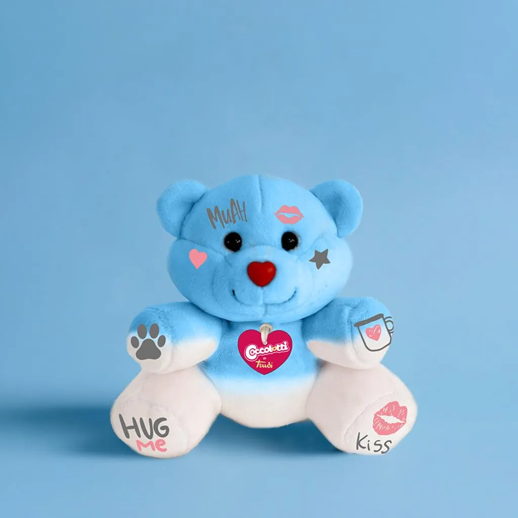 Trudi Coccolotti 25041 peluche ours bleu Sky voix 15 cm