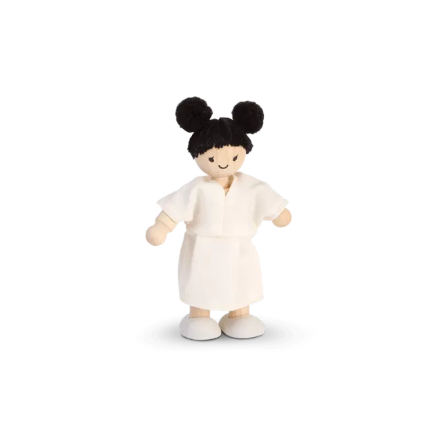 PlanToys Girl figurine maison de poupée cheveux bruns