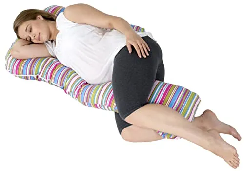 Velinda Pré Post Natal Grand coussin maternité Bandes 1