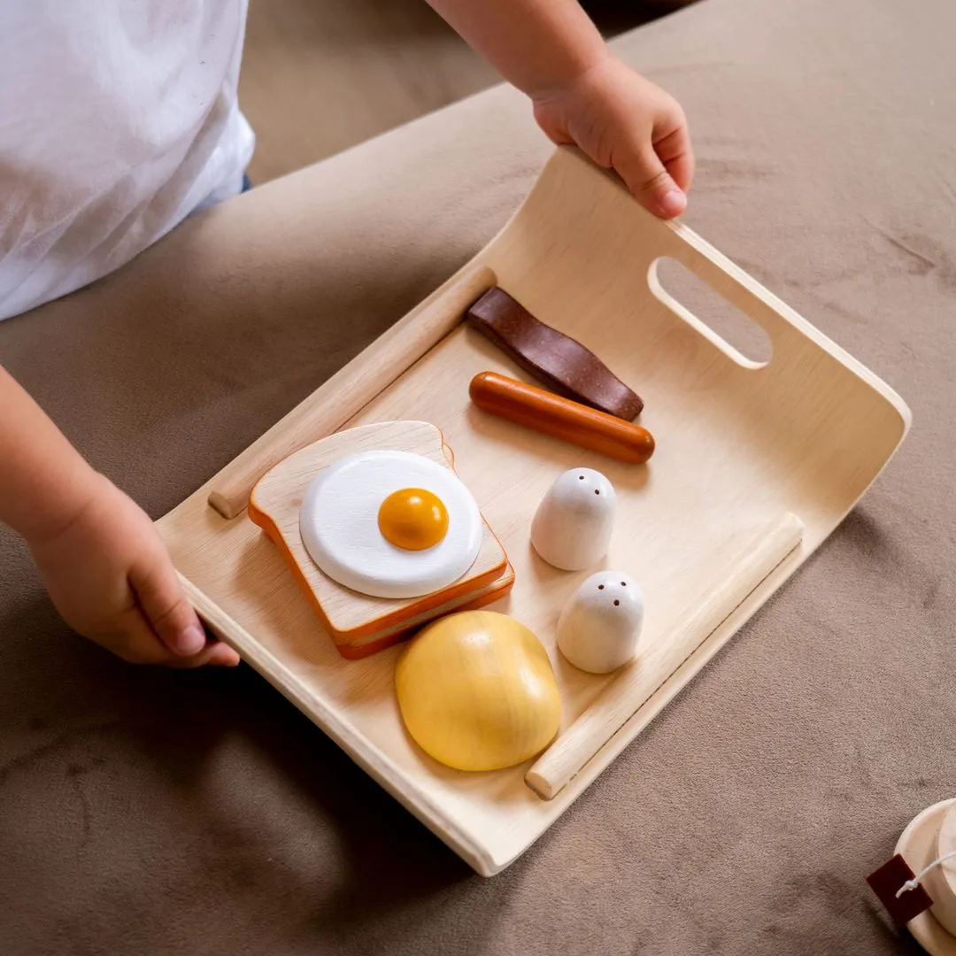 PlanToys Breakfast Menu dinette petit-déjeuner bois