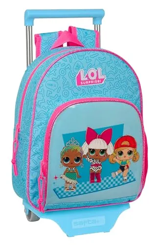 Na! Na! Na! Surprise M020 sac à dos roulettes bleu 28 cm