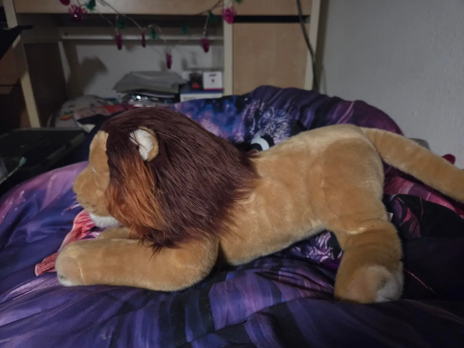 Trudi Narciso peluche lion 45 cm poils longs