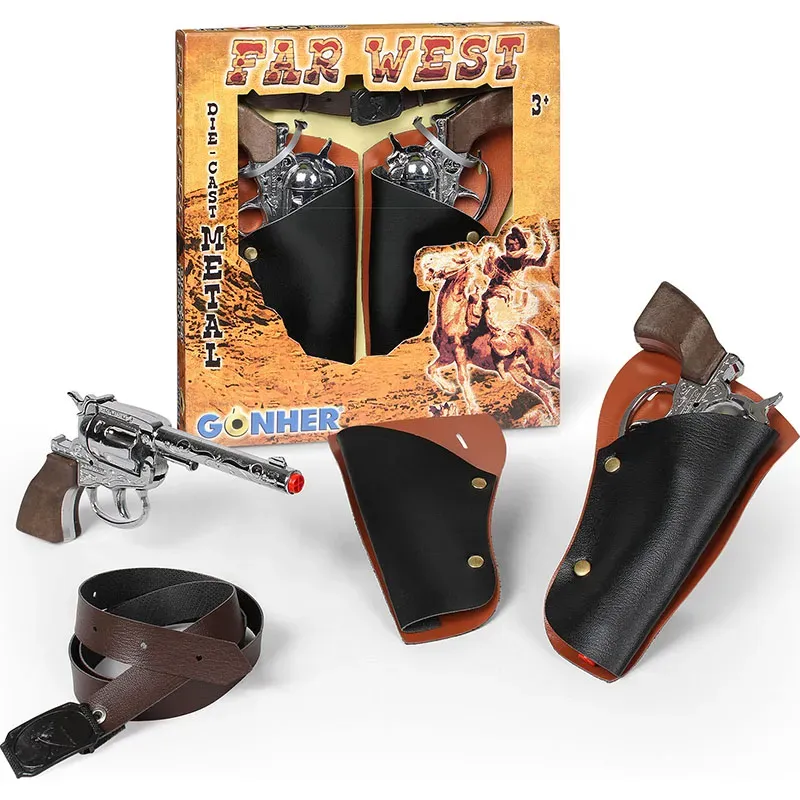 Gonher Far West set cowboy 100 coups avec accessoires