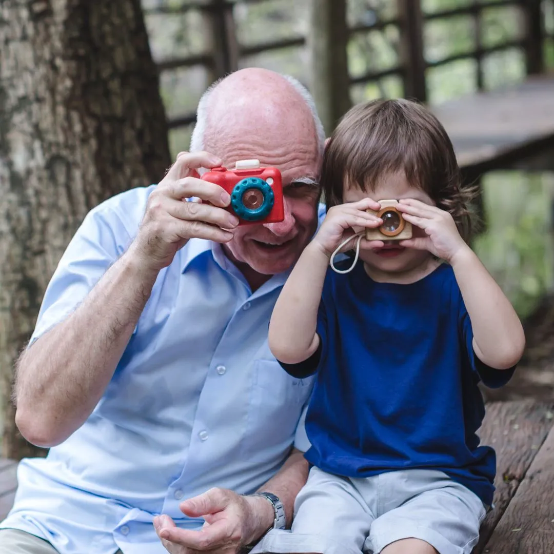 PlanToys Mini Camera appareil photo jouet bois 3 ans