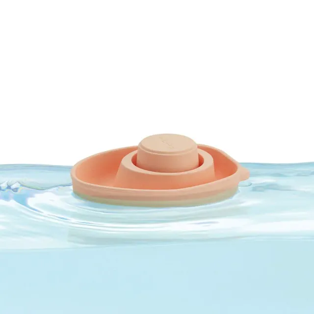 PlanToys Bateau Convertible bateau bain orange pastel