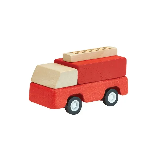 PlanToys Fire Truck camion de pompiers bois