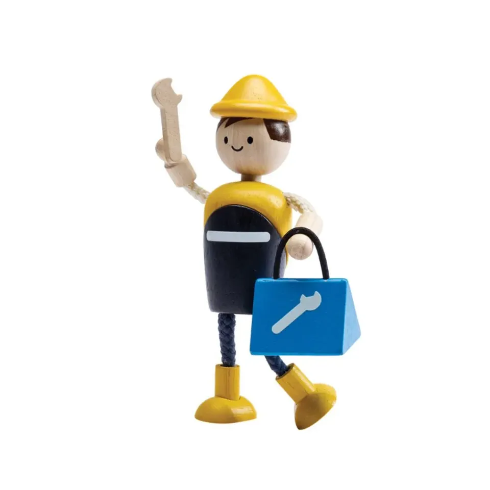 PlanToys Service Worker Doll poupée bricoleur 3 pièces