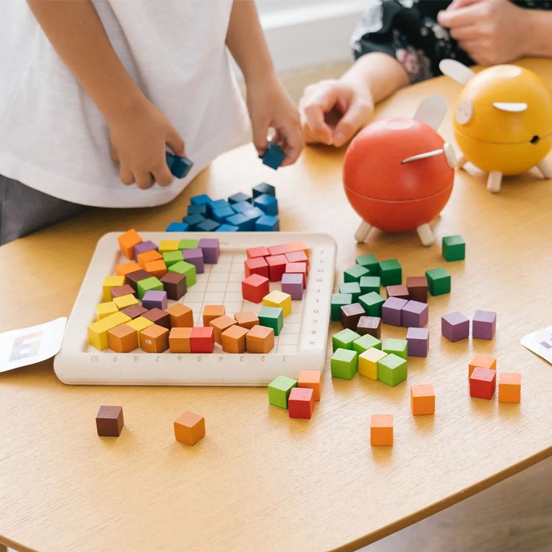 PlanToys Unit Plus 100 Counting Cubes à compter 100 pièces couleur