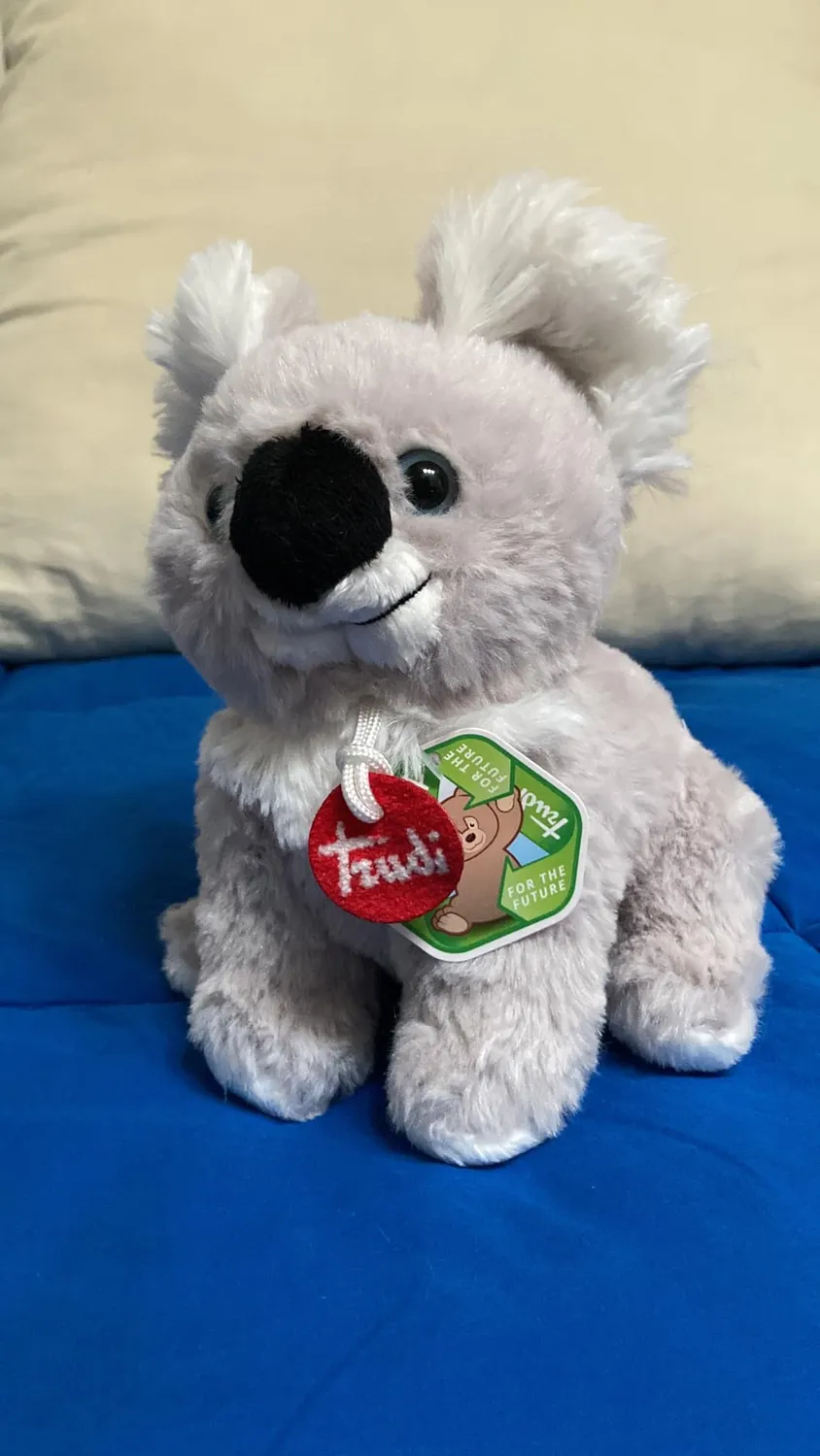 Trudi Puppies TUDO0000 peluche koala taille S 18 cm fourrure longue
