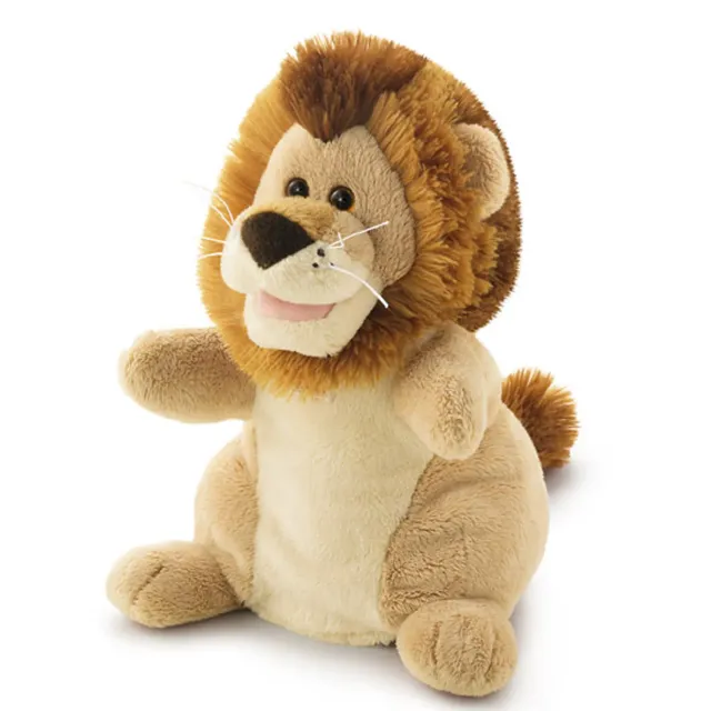 Trudi marionnette lion beige peluche 22 cm