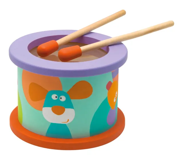 Trudi Sevi 82838 tambour en bois multicolore