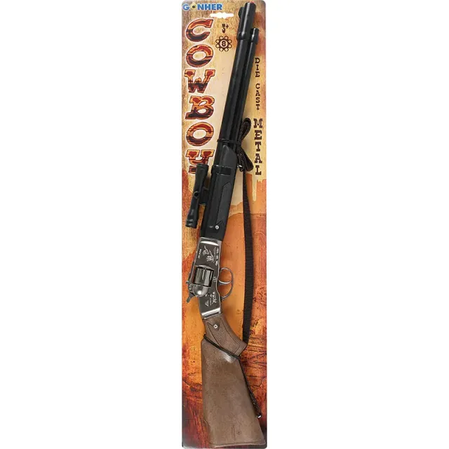 Gonher Cowboy fusil à amorces 8 coups long