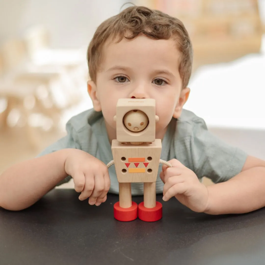PlanToys Moodbot robot émotions bois dès 2 ans