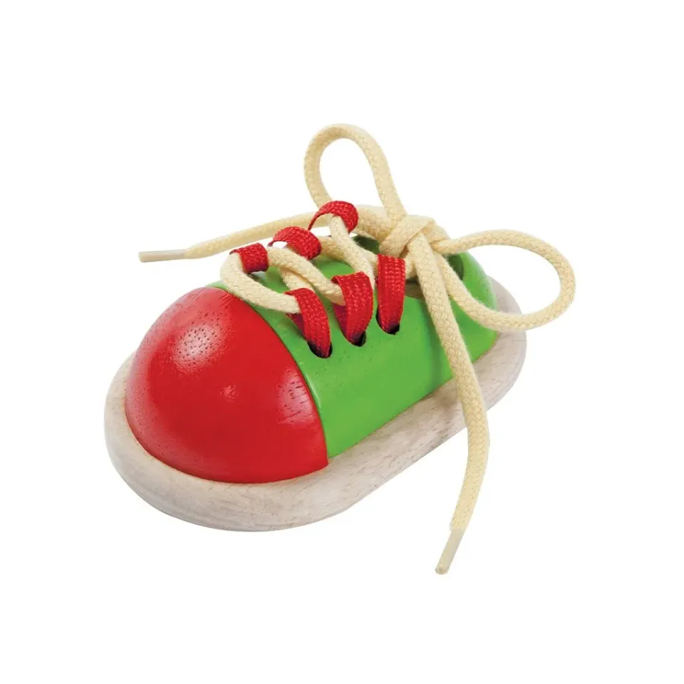 PlanToys Tie-Up Shoe chaussure a lacer bois