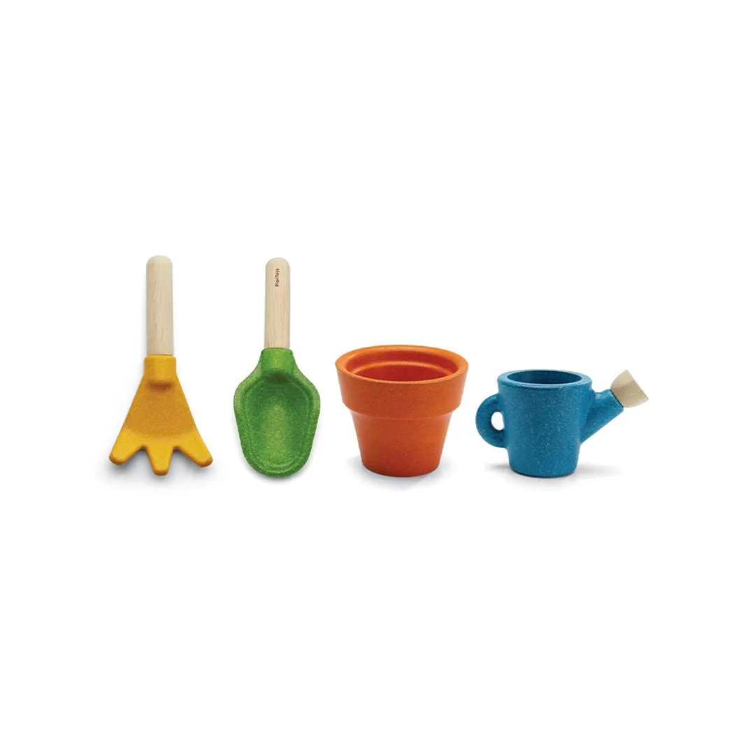 PlanToys Gardening Set set jardinage bois 4 outils